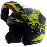 Vega Crux Dx Victor Dull Black Neon Yellow Helmet