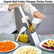 Vegeta Bell Cutter Chopper Dicker Peeler Sly Mandoline Manual Slick's Food Chopper Grinder Kitchen Tools Accessories Stainless Steel Rust-Free Blades with Thickness Adjuster