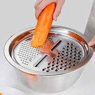 Vegetable Cutter With Drain Basket 3 In 1 