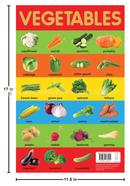 Vegetables Chart Early Learning Educational Chart For Kids