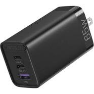 Vention FEDB0-US 3-port 65W USB(C C A) GaN Charger - Black