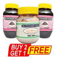 VesojE Agro Activated Charcol- 100 gm and Activated Charcol-100 gm With Sandalwood Powder-50gm (Buy 2 Get 1 FREE)