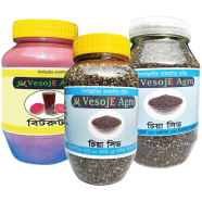 VesojE Agro Bitroot Powder -150gm and Chia Seeds- 350gm With VesojE Agro Chia Seeds- 200g (Buy 2 Get 1 FREE)