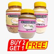 VesojE Agro Ginger Powder -100gm and Jostimodu Powder-100gm With Tulsi powder -100g(Buy 2 Get 1 FREE)