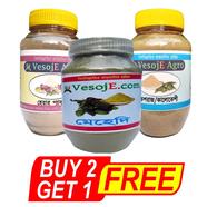 VesojE Agro Hair Pack Powder-150gm and Kesraj Powder-100gm With Mehedi Powder-150g(Buy 2 Get 1 FREE)