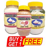 VesojE Agro Kaolin Clay-100 gm and Shomudro Shonkho Powder- 100gm With Rose Petals Powder-100gm (Buy 2 Get 1 FREE)