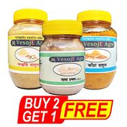 VesojE Agro Kosturi Holud Prowder -100 gm and Kacha Holud Powder- 100gm With Sandalwood Powder - 50gm (Buy 2 Get 1 FREE)