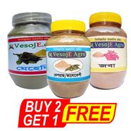 VesojE Agro Mehedi Powder-150gm and Joba Powder-100gm With Kesraj Powder-100g(Buy 2 Get 1 FREE)