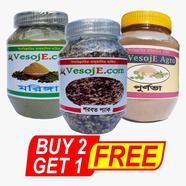 VesojE Agro Moringa Powder-150 gm and Purnabha Powder-100gm With Sarabat Pack- 150gm (Buy 2 Get 1 FREE)