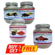 VesojE Agro Neem Powder - 150 gm, Methi Powder 150gm And Aloe Vera Powder - 150 gm With VesojE Agro Trifola Powder 150gm (BUY 3 GET 1)