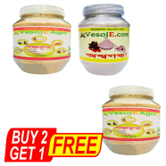 VesojE Agro Ponchovut Powder - 250gm And Ashwagandha Powder - 150gm With Ponchovut Powder - 150gm (Buy 2 Get 1) Free