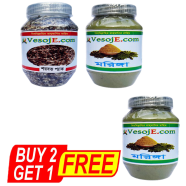 VesojE Agro Sarabat Pack - 150gm And Moringa Powder - 150gm With Moringa Powder - 150gm (Buy 2 Get 1) Free