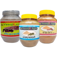 VesojE Agro Shikakai Powder-150 gm and Ritha Powder-100gm With Kesraj Powder-100g (Buy 2 Get 1 FREE)