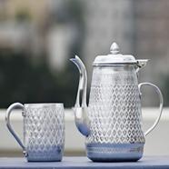 Vintage Aluminium Water Jug And Mug Set 7 Pcs 