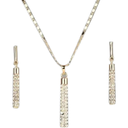 Vintage Female Blue Crystal Jewelry Set image