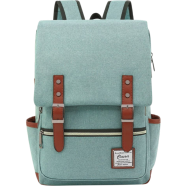 Vintage Laptop Backpack With USB Port For 15.6 Inch – Green
