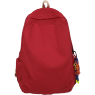 Vintage Style Backpack Simple Large Capacity Backpack - Red