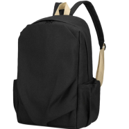 Vintage Style Backpack Simple Large Capacity Backpack - Black icon