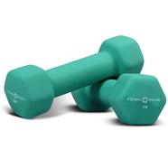 Vinyl Dumbbell 1kg -Green - 2pcs