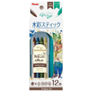 Visatge Water Color Stick WZ Water Brush Set (ANTIQUE MIX) - GSS1-12AN