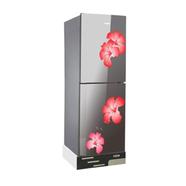 Vision Glass Door Refrigerator RE-216L Mirror Jaba Flower Bottom Mount - 988267