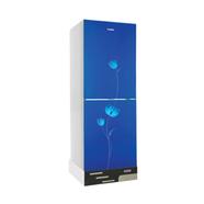 Vision Glass Door Refrigerator RE-356 Liter Blue Flower Top Mount - 988828