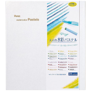 Vistage Water Color Pastel 24 Colors Set With Water Brush Set - GHW1-24