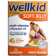 Vitabiotics WellKid Soft Jelly Natural Orange Flavour 30 Pastilles