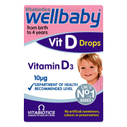 Vitabiotics Wellbaby Vitamin D Drops Birth To 4 Years 30ml