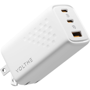 Voltme Revo 67 Lite Triple-Port PD 67W Wall Charger Bundle Set With GaN Tech White