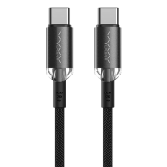 Vyvylabs Crystal Series Fast Charging Data Cable Type-C to Type-C 60W 1M Black(VCSCC-02)