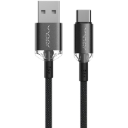 Vyvylabs Crystal Series Fast Charging Data Cable USB to Type-C 3A 1M Black(VCSUC-02)