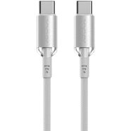 Vyvylabs Crystal Series Fast Charging Data Cable Type-C to Type-C 60W 1M White(VCSCC-01)