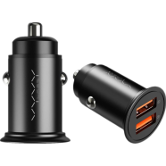 Vyvylabs Round Dot Dual Fast Charge Car Charger 36W A A Black(VJY36A-01) image