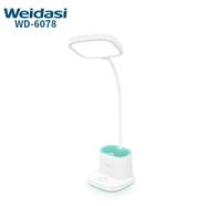 WEIDASI WD-6078 Rechargeable Eye Protection Flexible Touch Control LED Lamp With Pen Holder