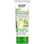 WOW Skin Science Anti Pollution Sunscreen SPF 40 Lotion 100 ml