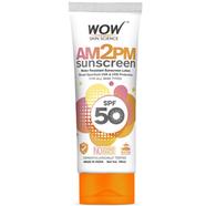 WOW Skin Science Water Resistant Sunscreen AM2PM SPF-50 Lotion 100 ml