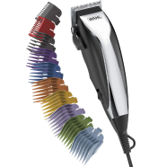 Wahl Home Haircutting Corded Clipper Kit with Adjustable Taper Lever and 10 Color Coded Guards for Easy Clipping and Trimming -523344791