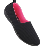 Walkaroo Ladies Black Color Casual and Comfortable Belly Shoe icon