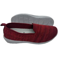 Walkaroo Red Color Ladies Casual and Comfortable Belly Shoe icon