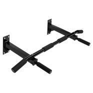 Wall Mounted Pull Up Chin Up Bar Black