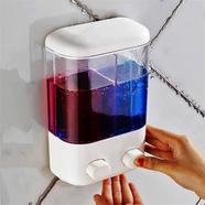 Wall-Mounted Transparent Soap Dispenser for Bathroom, Refillable and Manual