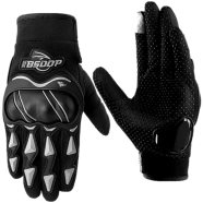 Wall Touch- Motorcycle Racing Leather And Fabric Full Finger Gloves Bike Safety For Biker icon