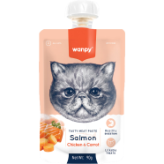 Wanpy Creamy Tasty Meat Paste Salmon Chicken and Carrot 90 gm