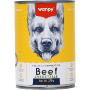 Wanpy Holistic Formulation Dog Can Food Beef and Vegetable 375 gm