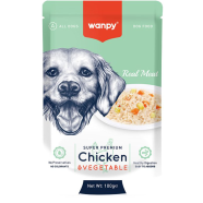 Wanpy Super Premium Dog Wet Food Chicken and Vegetable 100 gm