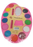 Water Colors Plastic Artist Palette with brush, for kids (Small Size) - 12 Pcs