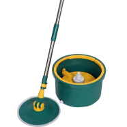 Water Separate Spin Mop with 360° Rotating Round Mop Microfiber Spin Mop and Bucket Set