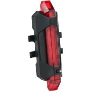 Waterproof 5 LED MTB Bike Bicycle Rear Tail Light Red Lamp 4 Mode USB Recharge Bicycle Lights Bicycle Accessories With USB Cable And Rubber Red Color