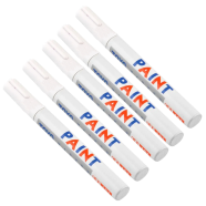 Waterproof Tire Marking Pen White 5Pcs